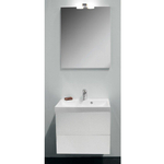 Nemo Go Roxanne set 60 cm meubel compleet wit hoogglans met onderbouw tablet spiegel en verlichting SW287967