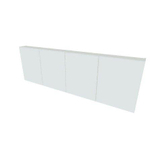 Nemo Spring Nebulo spiegelkast B2000 x H650 x D178 mm 4 deuren glazen leggers met stopcontact zonder schakelaar kleur Minnesota Oak Chocolat SW646673