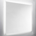 Nemo Spring Destra spiegel 140x60cm rechthoek met plexi LED gezandstraald antidamp SW452327