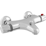 GO by Van Marcke Surf badmengkraan thermostatisch veiligheidsblokkering hartafstand 15 cm keramische schijven inclusief rozetten en Skoppelingen chroom SW293136