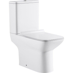 Nemo Go Ike PACK staand toilet H(PK) uitgang 18 cm reservoir met Geberit spoelmechanisme 36 L vierkant porselein wit met dunne softclose en takeoff zitting SW288594