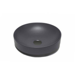 GO by Van Marcke waskom - 40x40x9cm - opbouw - rond - porselein mat zwart SW1009737