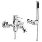 GO by Van Marcke Cocoon eengreepsmengkraan baddouche compleet inclusief handdouche hartafstand 15 cm keramische schijven inclusief rozetten en Skoppelingen SW286863