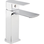 GO by Van Marcke Dynamic wastafelmengkraan eengreeps met PushOpen keramische schijven inclusief flexibels en fixatieset chroom SW293145