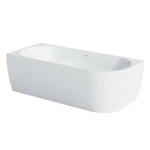 Go by Van Marcke D-Shape Design - halfvrijstaand bad - 180x80x60cm - hoek links - acryl - glans wit SW1009238