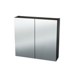 Nemo Spring Nebulo spiegelkast - 120x65x17.8cm - 2 deuren - glazen leggers - met stopcontact - zonder schakelaar - kleur: H1199 ST12 Thermo Oak Black SW637001