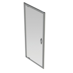 GO by Van Marcke Belo draaideur 800x1900mm 6mm easy clean glas profielen aluminium verchroomd SW292789