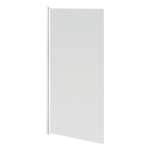 GO by Van Marcke Megalo badwand 750x1300mm 1delig profielen wit 4mm omkeerbaar helder veilgheidsglas SW292868