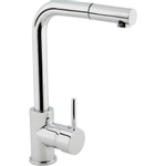 GO by Van Marcke Cocoon keukenmengkraan eengreeps met uittrekbare sproeier waterbesparend draaibaar chroom SW292960