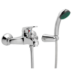 GO by Van Marcke Fresh eengreepsmengkraan baddouche compleet inclusief handdouche hartafstand 15 cm keramische schijven inclusief rozetten en Skoppelingen SW287177