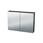 Nemo Spring Nebulo spiegelkast - 90x65x17.8cm - 2 deuren - glazen leggers - met stopcontact - zonder schakelaar - kleur: H1199 ST12 Thermo Oak Black SW637016