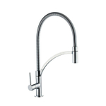 GO by Van Marcke Elegance keukenmengkraan - eengreeps - hoge draaibare bek - uittrekbare sproeier - keramische schijven - hoog 46.5cm - verchroomd messing SHOWROOMMODEL SHOW22697