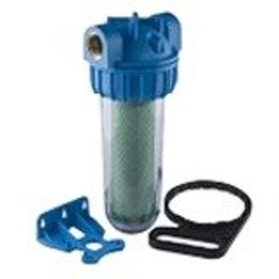 Actief koolfilter 5 m aansluiting 34 of 1 verwijdert geurkleursmaak plaatsing in horizontale leidingen max watertemperatuur 45C max druk 8 bar