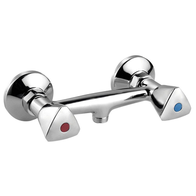 Go by Van Marcke Easy douchemengkraan met rozetten en s-koppelingen chroom