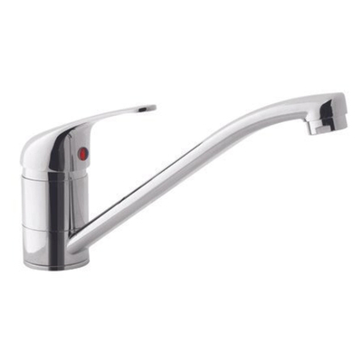 GO by Van Marcke Glib eengreepsmengkraan voor keuken lage druk met binnenwerk van 40 mm met beweegbare uitloop montage op spoeltafel of blad 1gats chroom