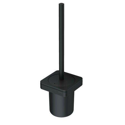 Geesa Frame Toiletborstel met houder Zwart (zwarte borstelkop)