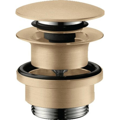 Hansgrohe afvoerplug 1 1/4" klikwaste voor wastafel- en bidetmengkranen bronze