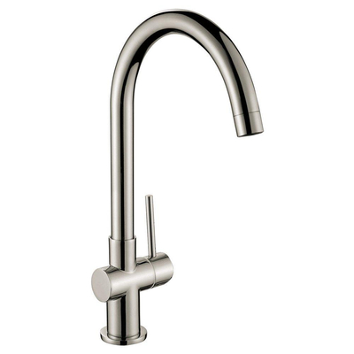 GO by Van Marcke Cocoon inox eengreepsmengkraan keuken mobiele bek keramische schijven inclusief flexibele slangen en bevestigingsset