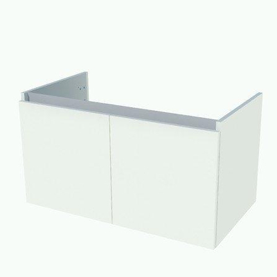 Nemo Start Tempus onderbouwkast 900 x 500 x 495 mm 2 deuren greeploos kleur wit