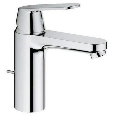 Grohe Eurosmart Cosmopolitan Wastafelmengkraan - ééngatsmontage - metalen greep - keramische schijven - mousseur - automatische lediging - chroom
