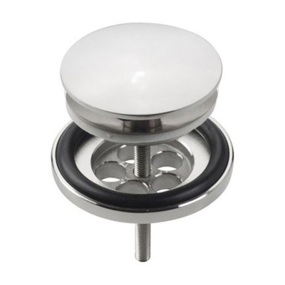 Clou Wash Me plug met afdekkap niet afsluitbaar rvs Chroom