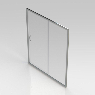 GO by Van Marcke Belo schuifdeur 160x190cm 6mm easy clean glas profielen aluminium verchroomd regelbaar 1560-1610mm