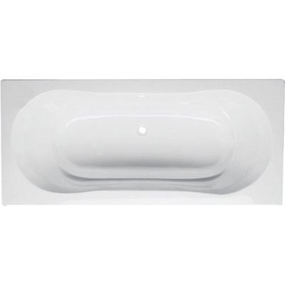 GO by Van Marcke Jersey inbouwbad - 180x80cm - ergonomische schuine rugzijde - incl poten - acryl - glans wit