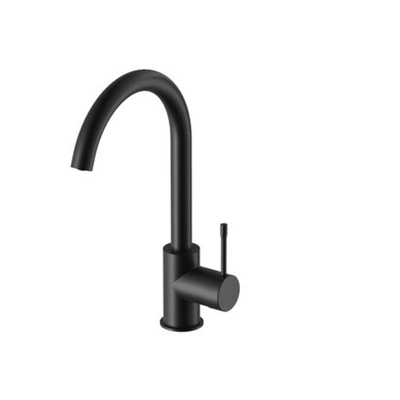 Nemo Nero keukenmengkraan eengreeps met beweegbare uitloop zwart mat