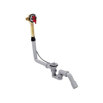 Hansgrohe Exafill badafvoer, overloop en vulcombinatie met waste basisgarnituur voor normaal bad