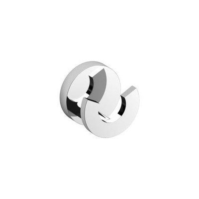 Clou Flat handdoekhaak 4.8x4.8x3.6cm dubbel Chroom