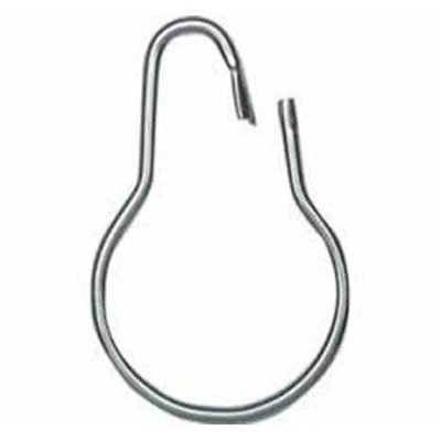 Gordijnhaak verchroomd messing per stuk