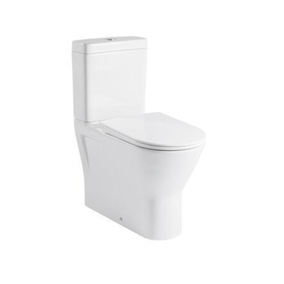 GO by Van Marcke XComfort PACK staand toilet verhoogd 45 cm zonder spoelrand muuraansluiting H/PK 18 cm met dunne zitting softclose wit