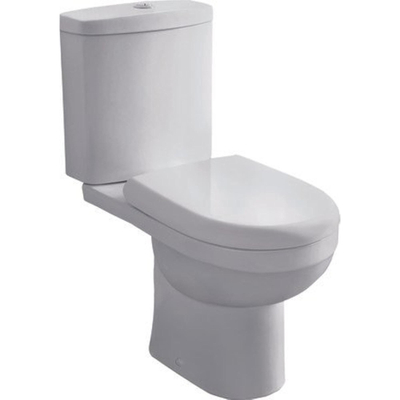 GO by Van Marcke Riele PACK staand toilet S (AO) uitgang 78x63,5x37,5cm porselein wit met softclose en afneembare zitting met reservoir