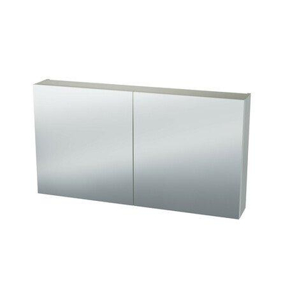 Nemo Spring Nebulo spiegelkast - 100x65x17.8cm - 2 deuren - glazen leggers - met stopcontact - zonder schakelaar - kleur: White Standard