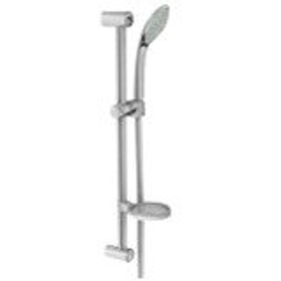 GROHE Euphoria Glijstangset - 70cm - ronde handdouche - 1 straalsoort - met doucheslang - met zeepschaal - chroom