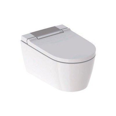 Geberit Aquaclean Sela Douche Wc - 37.5x56.5cm - softclose - keratect - chroom afdekplaat - alpine wit