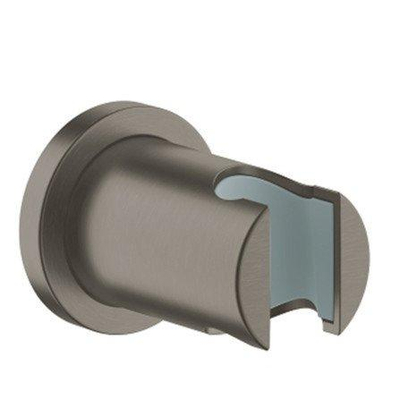 GROHE Rainshower Handdouchehouder - niet verstelbaar - ronde rozet - brushed hard graphite