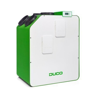 Duco WTW DucoBox Energy 400 1ZH - 1 zone sturing met heater - rechts - 400m³/h
