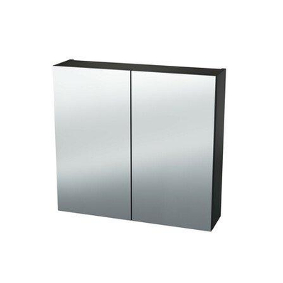 Nemo Spring Nebulo spiegelkast - 120x65x17.8cm - 2 deuren - glazen leggers - met stopcontact - zonder schakelaar - kleur: U899 ST9 Cosmos Grey