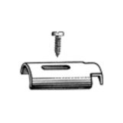 Zijhouderplaatje met parkerschroef en isolatieblokje voor ronde buisconsole zakje van 12 stuks