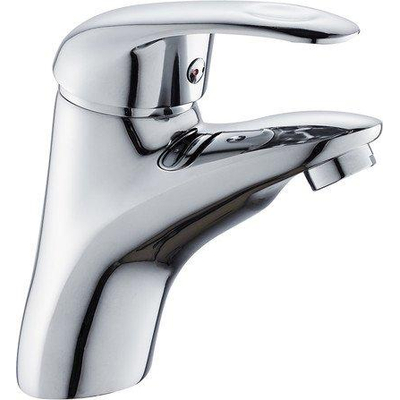 GO by Van Marcke Surf eengreepsmengkraan wastafel met automatische afloop waterbesparend keramische schijven inclusief flexibele slangen en bevestigingsset