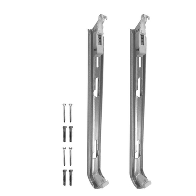 Henrad set van 2 wandconsoles voor horizontale paneelradiatoren Henrad zonder opgelaste bevestigingsstrips hoogte 400 mm