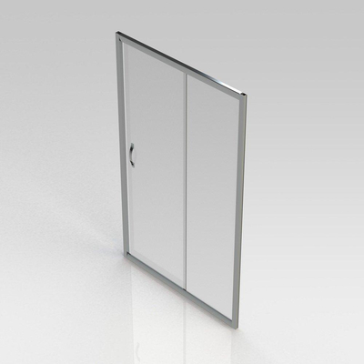 GO by Van Marcke Belo schuifdeur 120x190cm 6mm easy clean glas profielen aluminium verchroomd regelbaar 1160-1210mm