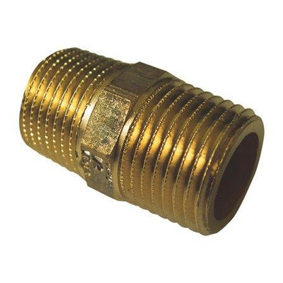 Viega dubbele nippel met zeskant 3 4 brons