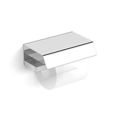 Nemo Spring Vigor papierhouder met deksel wandmontage 170 x 60 x 110 mm messingroestvrij staal verchroomd