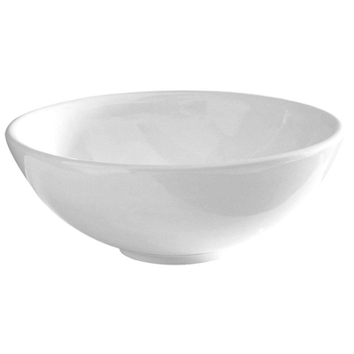 GO by Van Marcke Artemis opbouwkom rond 40x14 cm porselein wit voor verhoogde lavabo of muurkraan
