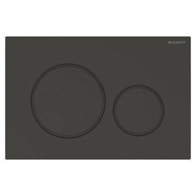Geberit Sigma20 bedieningsplaat - 2-toets spoeling - ronde knoppen - matzwart/zw/matzw e.t.c.