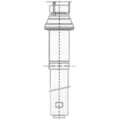 Burgerhout Skyline 3000 Aluminium dakdoorvoer concentrisch 80 125 mm zwart