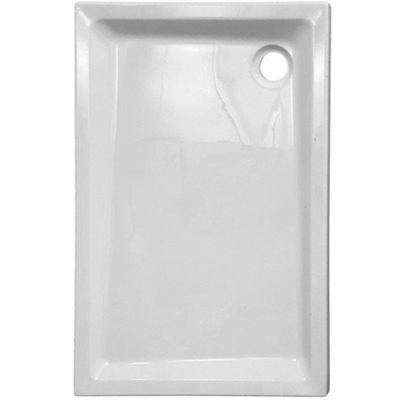 Nemo Spring Horus douchebak acryl 160x90x4.5cm afvoer D90 wit zonder potenstel dikte 4 mm