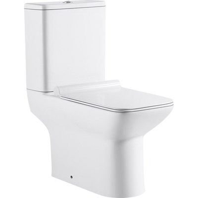 GO by Van Marcke Ike PACK Staand Toilet - H(PK) uitgang - reservoir Geberit - spoelmechanisme 36L - vierkant - softclose - takeoff - porselein - wit